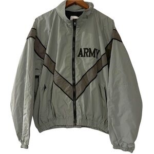 Men JWOD Skilcraft US Army Issue IPFU Military Warmup Jacket Windbreaker M Short